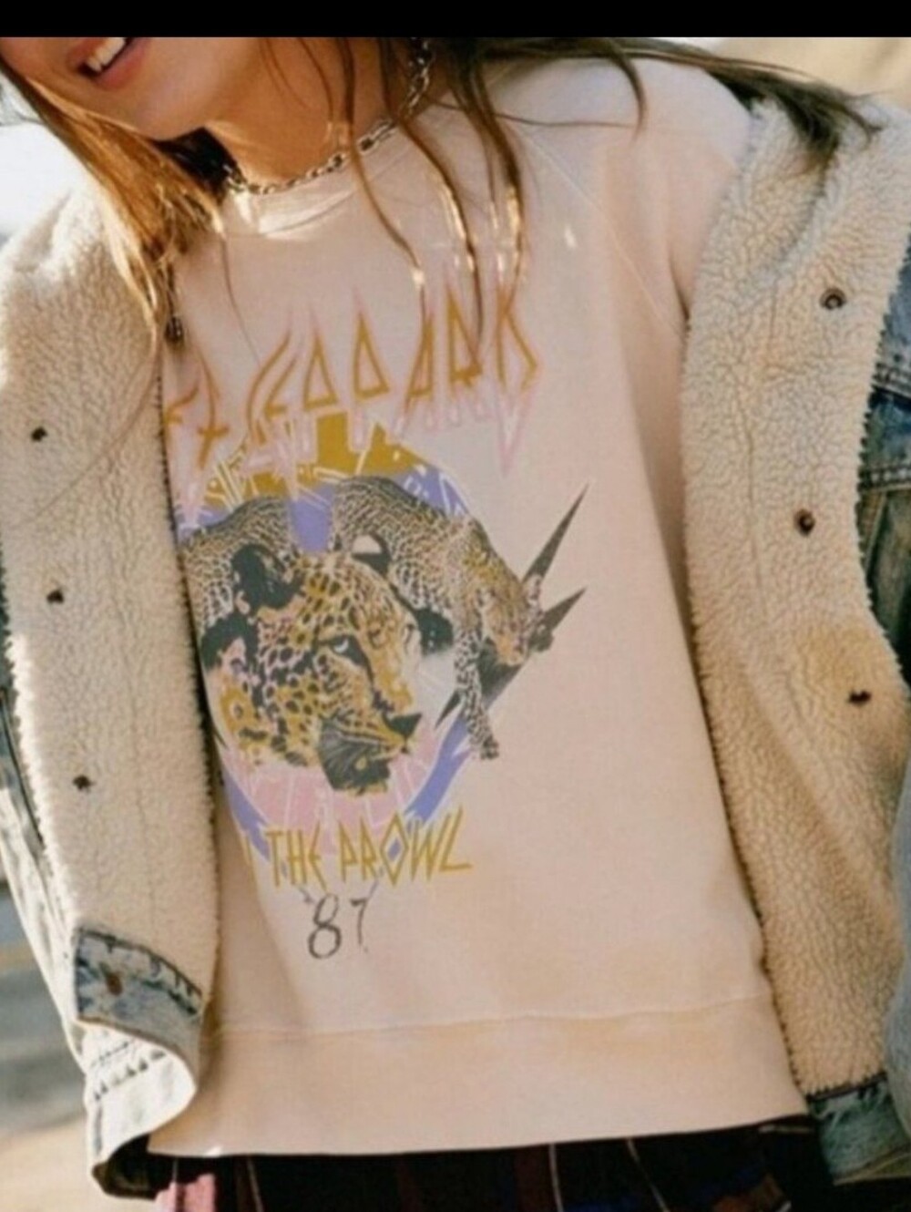 DAYDREAMER Def Leppard 1987 Sweatshirt Revolve Small - Picture 2 of 7